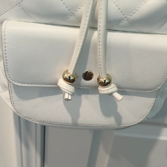 Forever 21 White Backpack with Sleek Design NWOT - Picture 7 of 12